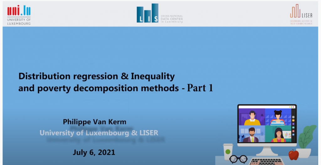 Distribution regression & Inequality and poverty decomposition methods – Part 1
