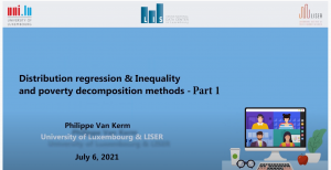 Distribution regression & Inequality and poverty decomposition methods - Part 1